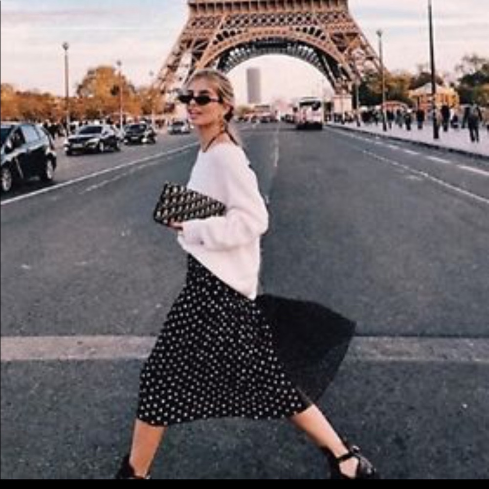 ✨LAST ONE✨PARIS ✨Polka dot pleated skirt - Picture 2 of 5